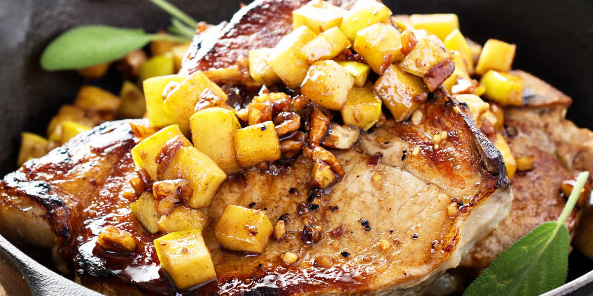 Maple Apple Glazed Pork Chops Trucchis Supermarket